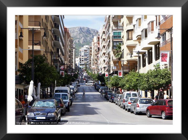 A Street In Spain Framed Mounted Print by Jacqui Kilcoyne