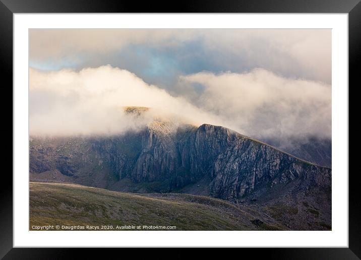 Snowdonia clouds Framed Mounted Print by Daugirdas Racys