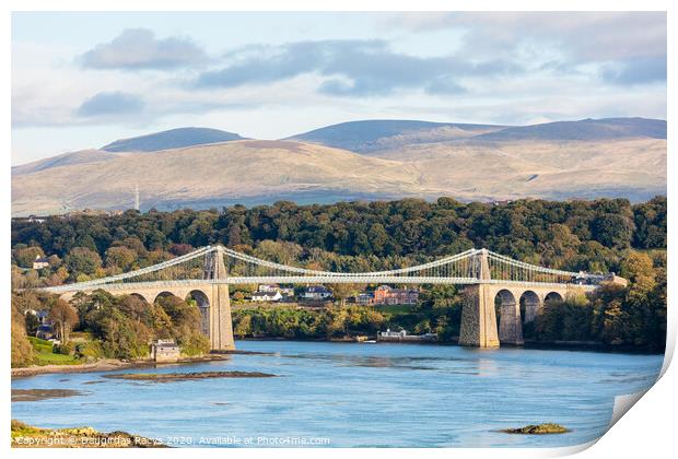 Menai bridge Print by Daugirdas Racys