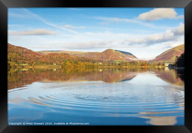 Grasmere Lake  Framed Print by Heidi Stewart