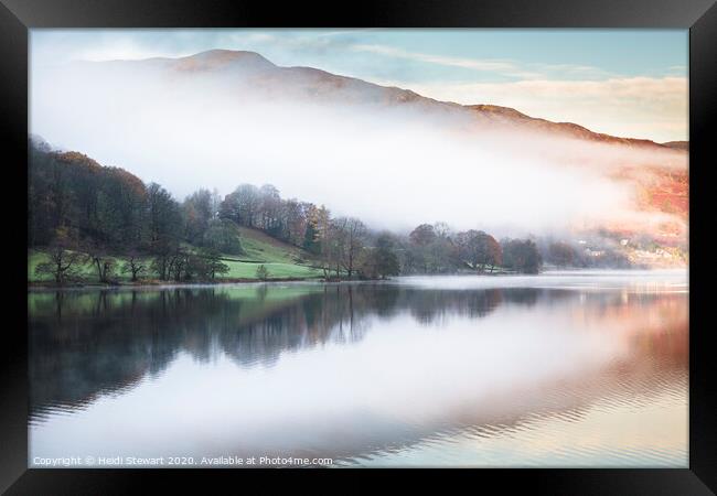 Grasmere Lake  Framed Print by Heidi Stewart