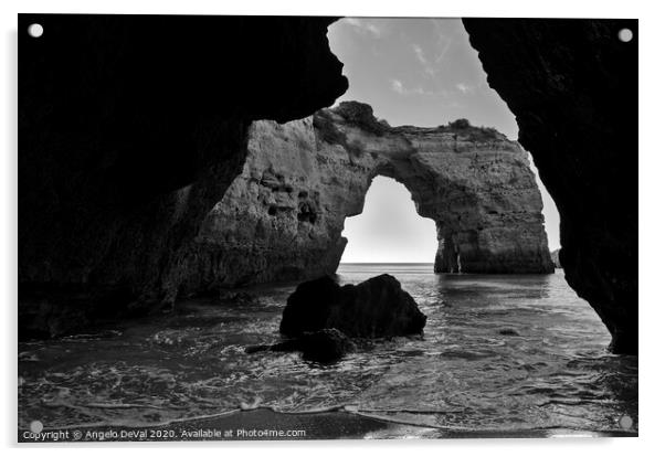 Natural Arch in Monochrome Acrylic by Angelo DeVal