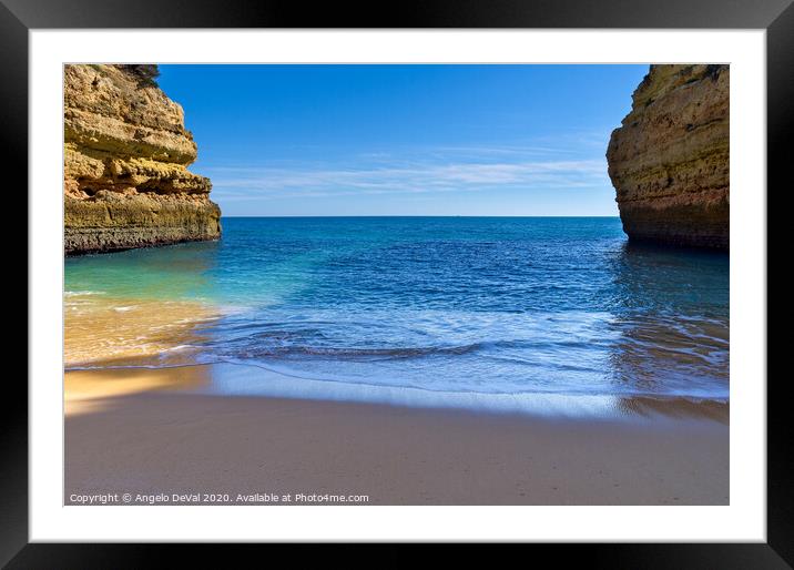 On the sands of Fontainhas beach Framed Mounted Print by Angelo DeVal