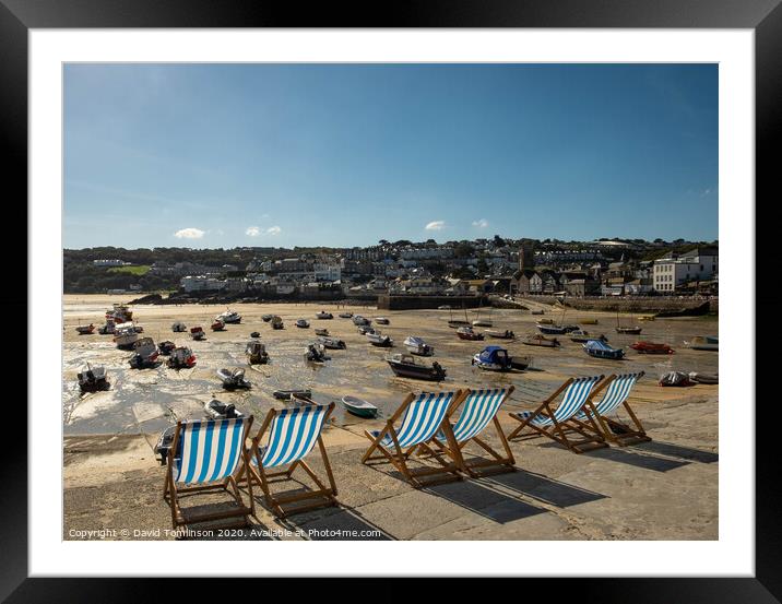 St Ives - Cornwall  Framed Mounted Print by David Tomlinson