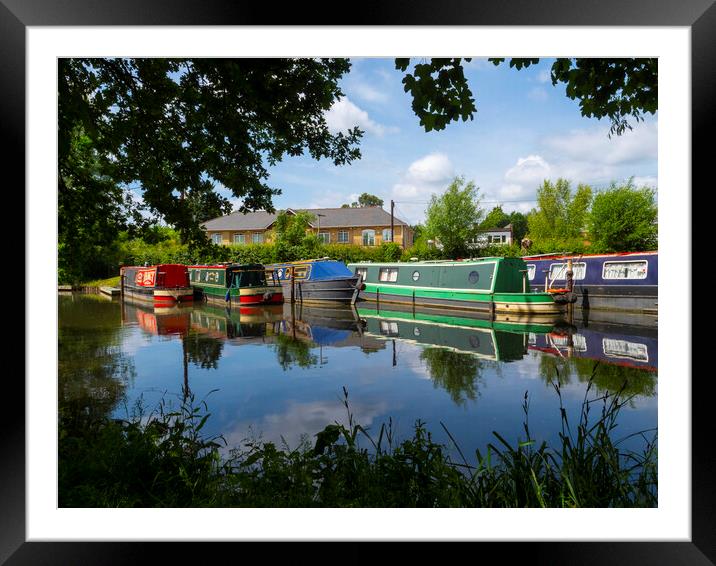 Wey Navigation Canal Framed Mounted Print by Clive Eariss
