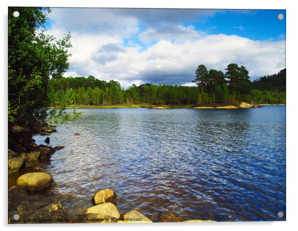 Loch Beinn a' Mheadhoin Acrylic by Steven Watson