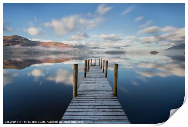 Ashness Jetty Calm Print by Phil Buckle