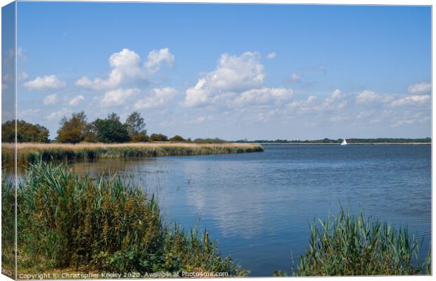 Horsey Mere Canvas Print by Christopher Keeley