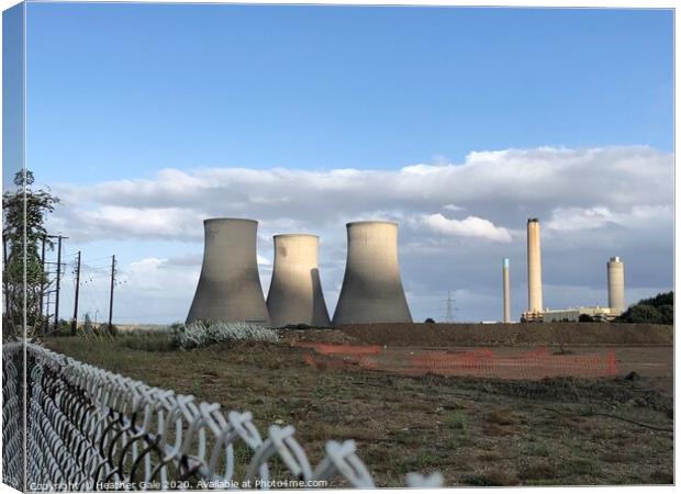 Before We Go - Didcot Cooling Towers  Canvas Print by Heather Gale