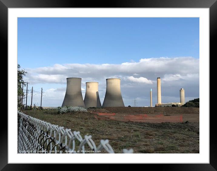 Before We Go - Didcot Cooling Towers  Framed Mounted Print by Heather Gale