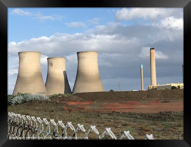 Now We Are Gone - the Didcot Cooling Towers Framed Print by Heather Gale