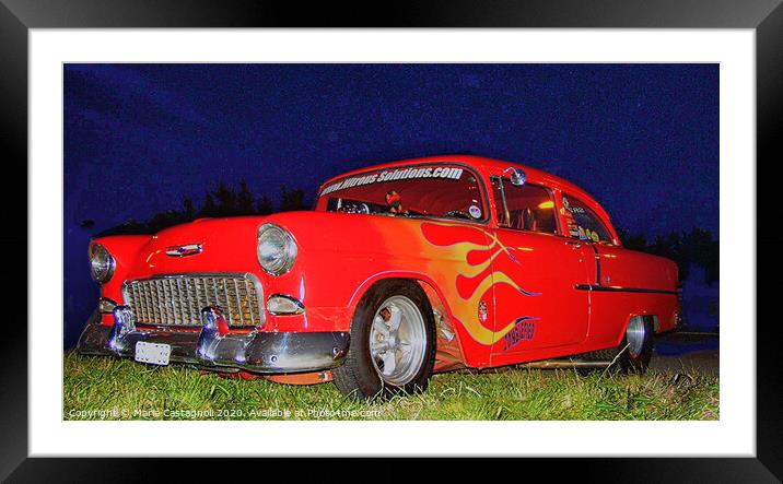 Hot Fiery Ford  Framed Mounted Print by Marie Castagnoli