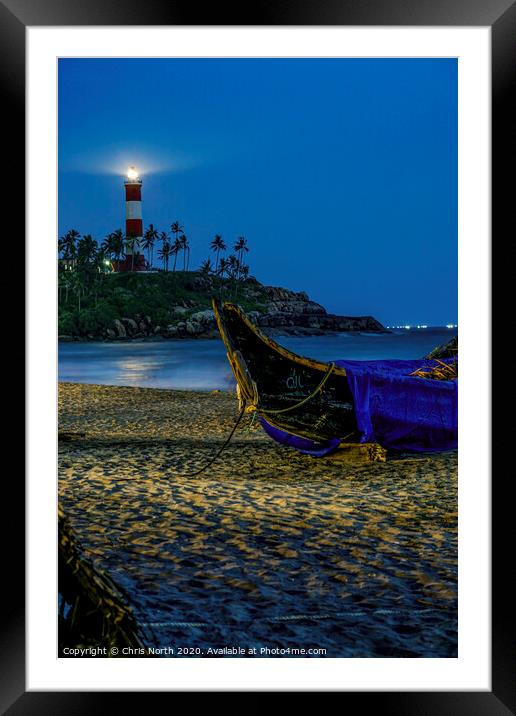 Kovalam Lighthouse, India Framed Mounted Print by Chris North