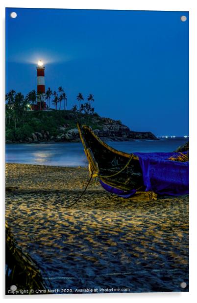 Kovalam Lighthouse, India Acrylic by Chris North
