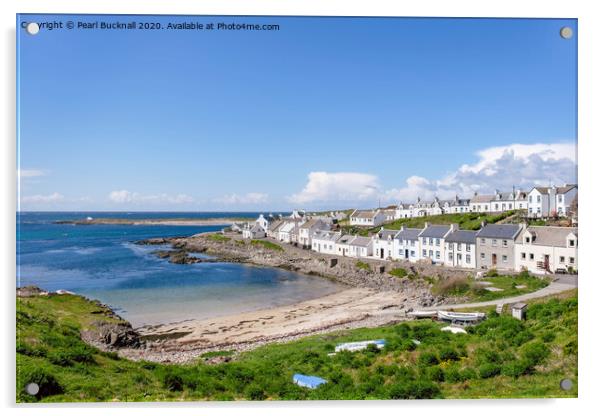Portnahaven Islay Scotland Acrylic by Pearl Bucknall