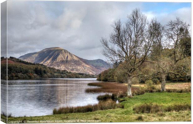 Grasmoor and Loweswater Canvas Print by Beverley Middleton
