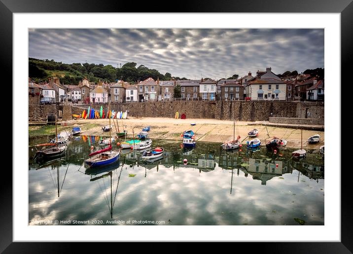 Mousehole Harbour Framed Mounted Print by Heidi Stewart