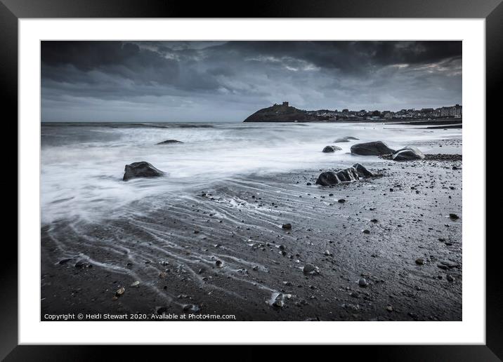 Criccieth Beach, Llyn Peninsula Framed Mounted Print by Heidi Stewart