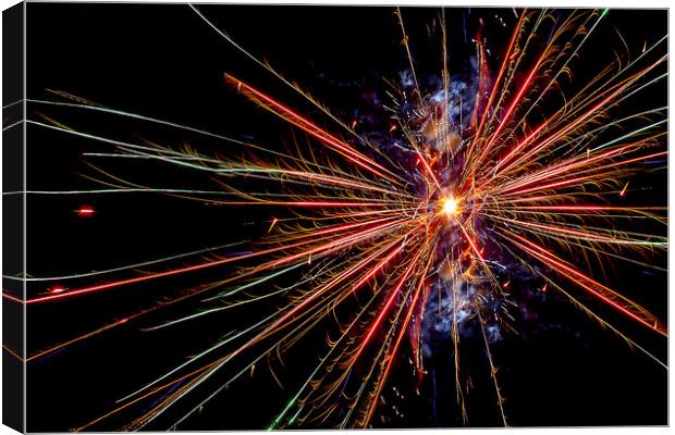 Firework explosion Canvas Print by David Belcher