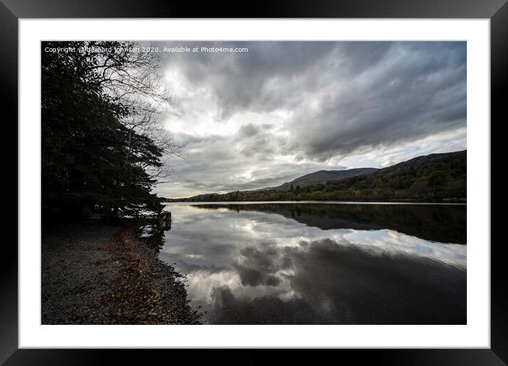 Coniston Water Framed Mounted Print by bernard johnson