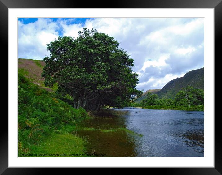 The River Meig Framed Mounted Print by Steven Watson