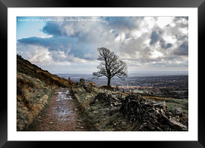 Holcombe Hill, Bury Framed Mounted Print by bernard johnson