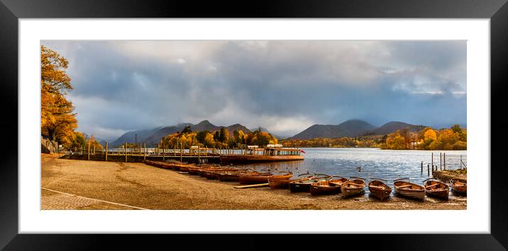 Derwent Water, Lake District. Framed Mounted Print by Maggie McCall