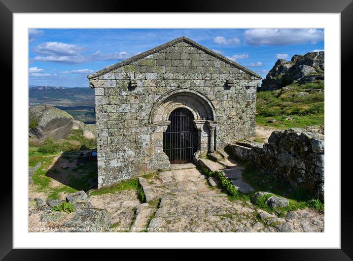Sao Miguel Chapel facade in Monsanto Framed Mounted Print by Angelo DeVal
