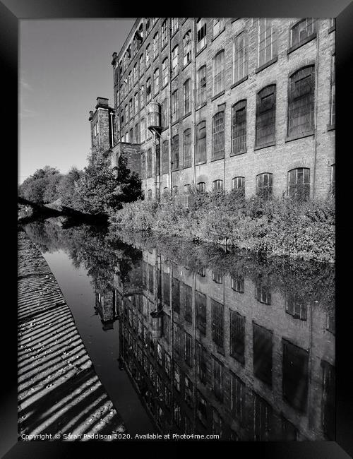 Reflection in Huddersfield Canal Framed Print by Sarah Paddison