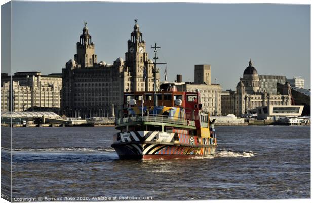 Snowdrop the Dazzle Mersey Ferry Canvas Print by Bernard Rose Photography