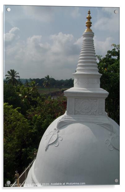 Stupa Top Anuradhapura Acrylic by Serena Bowles