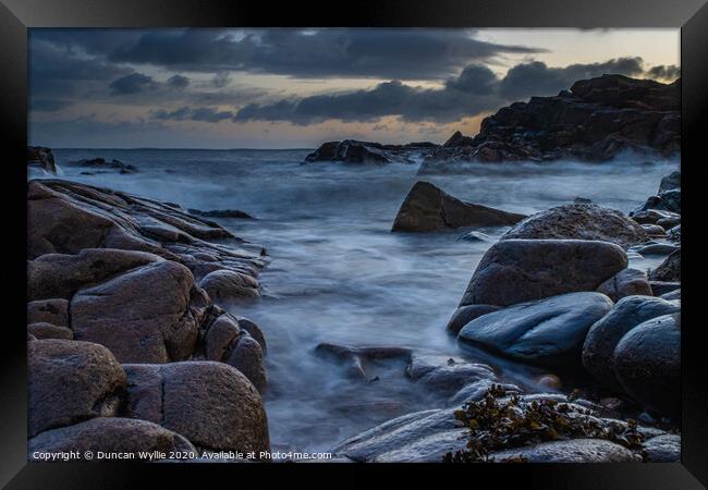 Greyhope Bay Framed Print by Duncan Wyllie