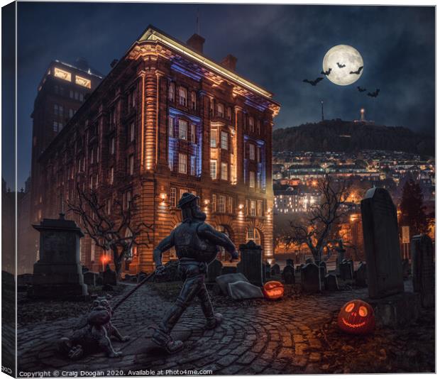 Halloween in Dundee Canvas Print by Craig Doogan