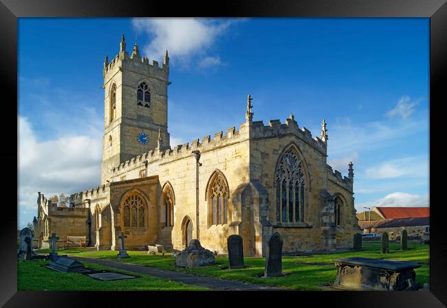 St Peter's Church, Barnburgh Framed Print by Darren Galpin