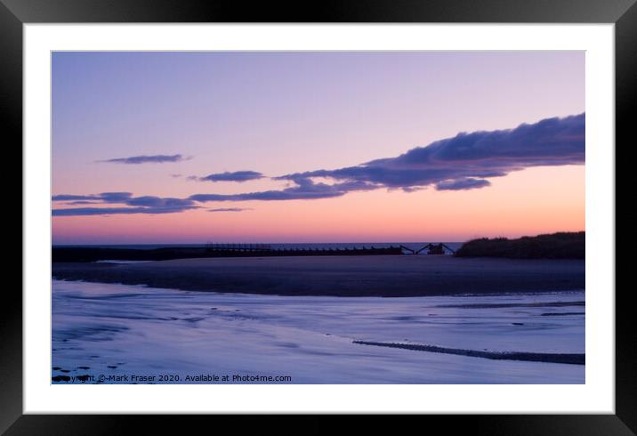 East Beach Sunrise Framed Mounted Print by Mark Fraser