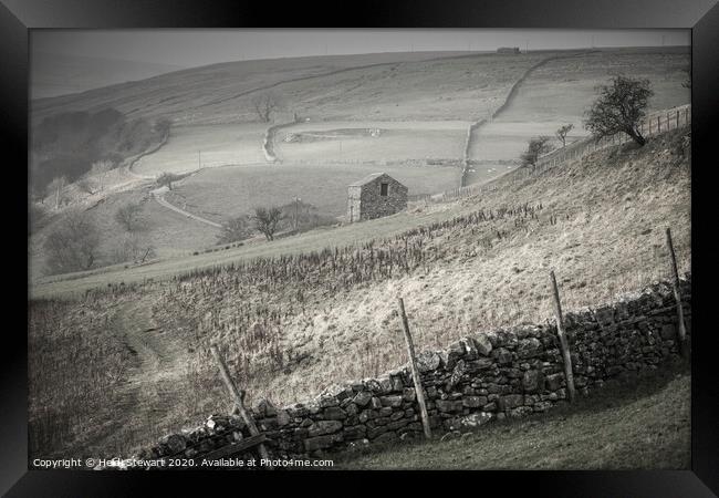 Keld Barn in the Yorkshire Dales Framed Print by Heidi Stewart