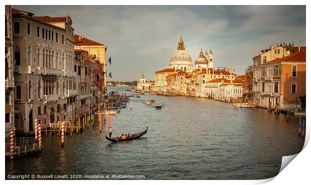 Grand Canal Print by Russell Lovett