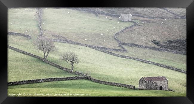 Barns at Keld in the Yorkshire Dales Framed Print by Heidi Stewart