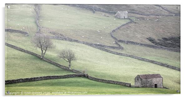 Barns at Keld in the Yorkshire Dales Acrylic by Heidi Stewart