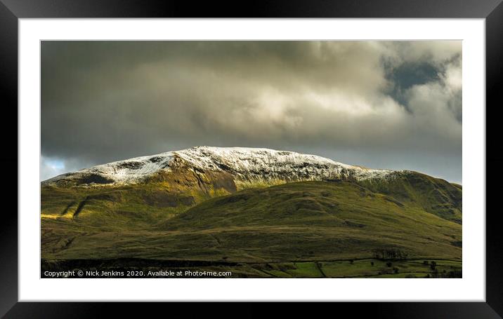 Clough Head Lake District National Park Cumbria Framed Mounted Print by Nick Jenkins