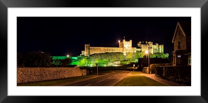 Bamburgh Village Framed Mounted Print by Northeast Images