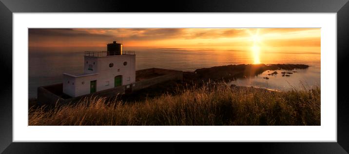 Bamburgh Lighthouse Framed Mounted Print by Northeast Images