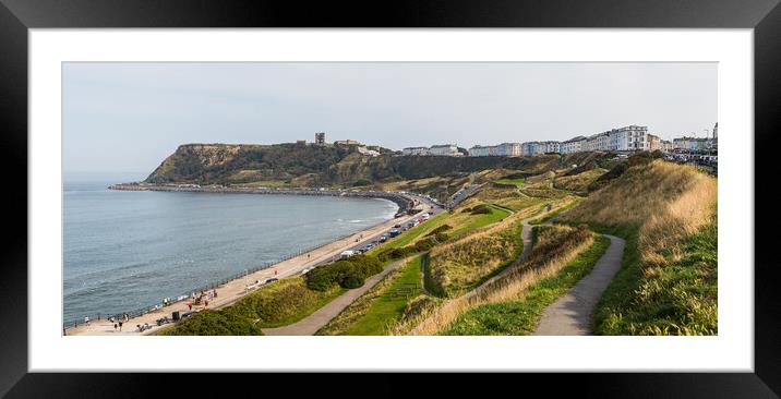 Pathways on the hillside leading down to the North Framed Mounted Print by Jason Wells