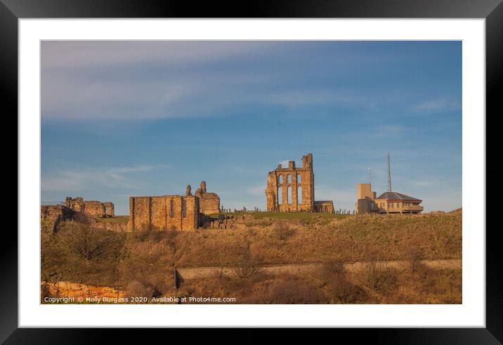 Tynemouth Priory and Castle Framed Mounted Print by Holly Burgess