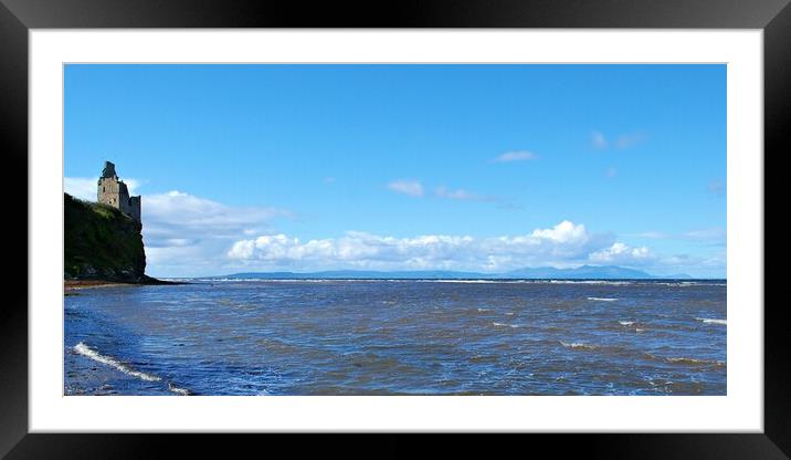 Arran, a view from Greenan beach Ayr Framed Mounted Print by Allan Durward Photography