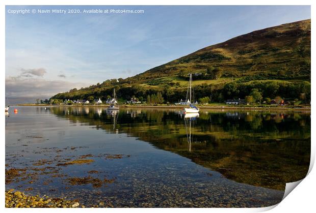 Lochranza Bay, Isle of Arran, Scotland Print by Navin Mistry