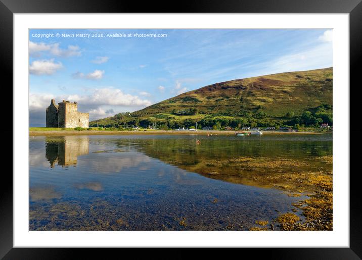 Lochranza Castle, Isle of Arran, Scotland  Framed Mounted Print by Navin Mistry