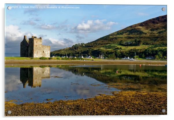 Lochranza Castle  Acrylic by Navin Mistry