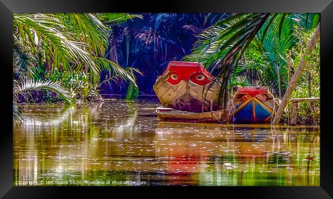 Serene Vietnam River Oasis Framed Print by Ian Stone