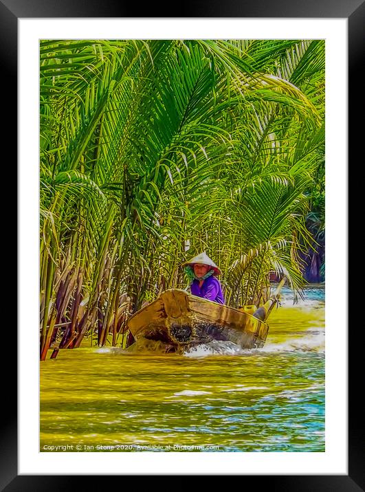 Off to work in Vietnam  Framed Mounted Print by Ian Stone